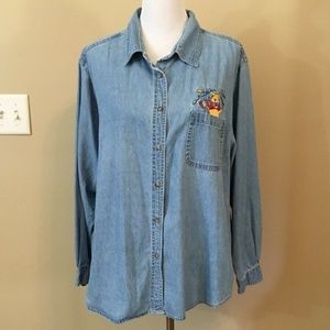 Pooh Disney  Lightweight Denim Shirt